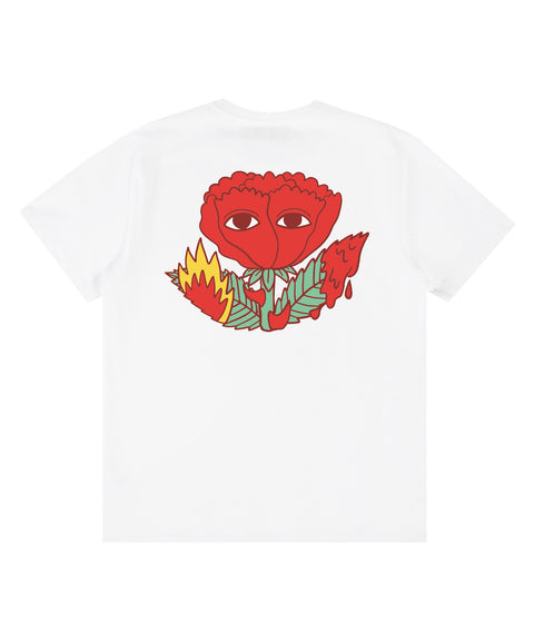 Bleeding Rose Tshirt - White
