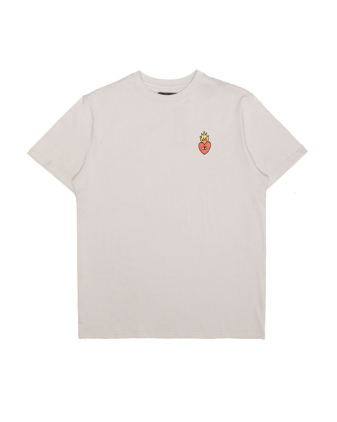 Flaming Heart T-Shirt - Grey