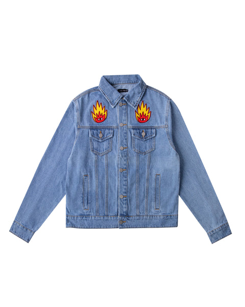 Flaming Heart Denim Jacket