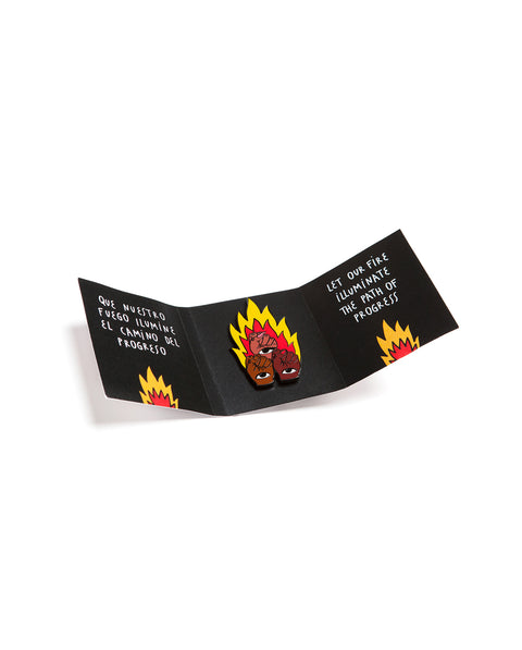 Flaming Fists Pin