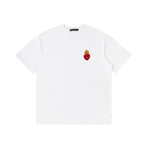 Flaming Heart T-Shirt - White