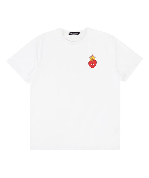 Bleeding Rose Tshirt - White